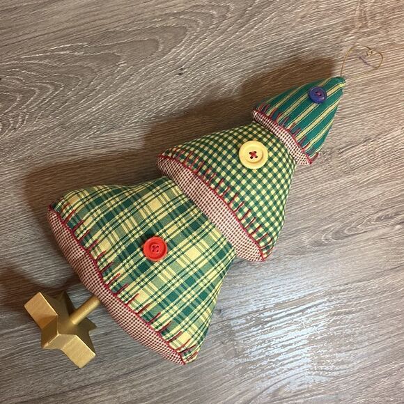 Folk Art Plaid Christmas Tree - Picture 8 of 9